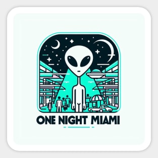 Ufo Miami shoping Sticker